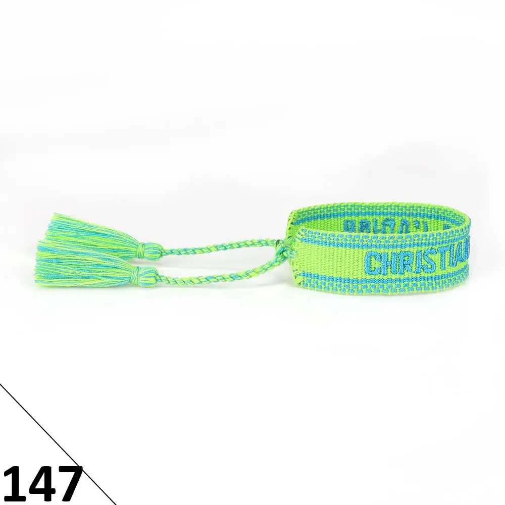Hand-Rope Embroidered Bracelet with Tassel for Men - Image 147