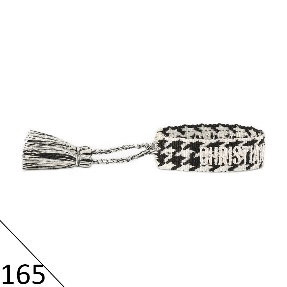 Hand-Rope Embroidered Bracelet with Tassel for Men - Image 165