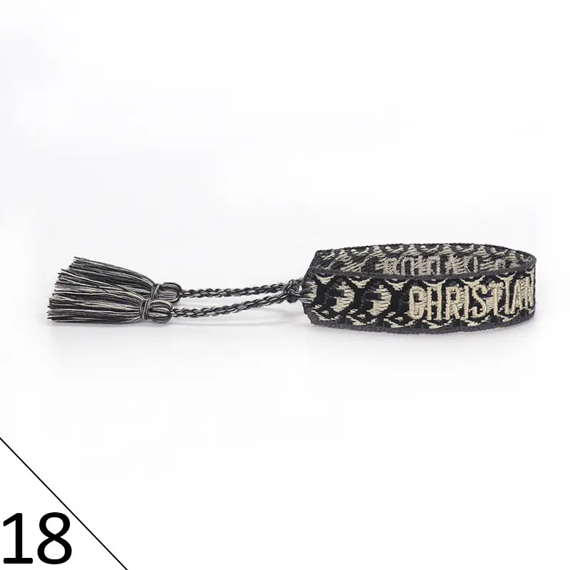 Hand-Rope Embroidered Bracelet with Tassel for Men - Image 19