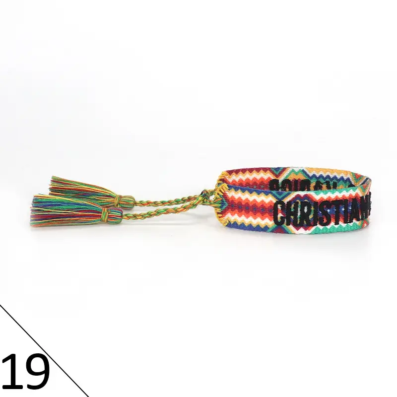 Hand-Rope Embroidered Bracelet with Tassel for Men - Image 20