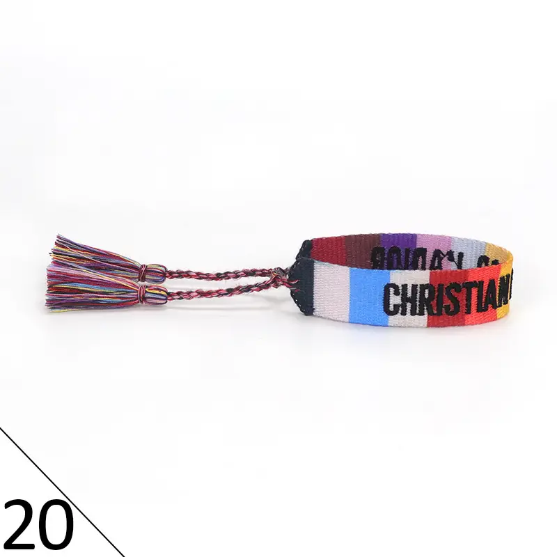 Hand-Rope Embroidered Bracelet with Tassel for Men - Image 21