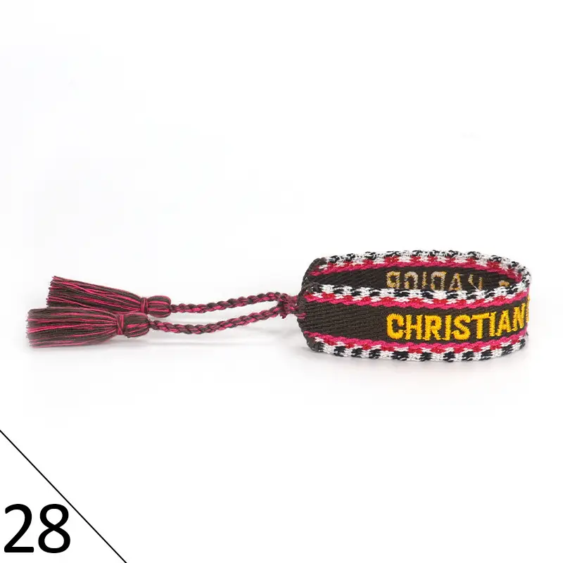 Hand-Rope Embroidered Bracelet with Tassel for Men - Image 29