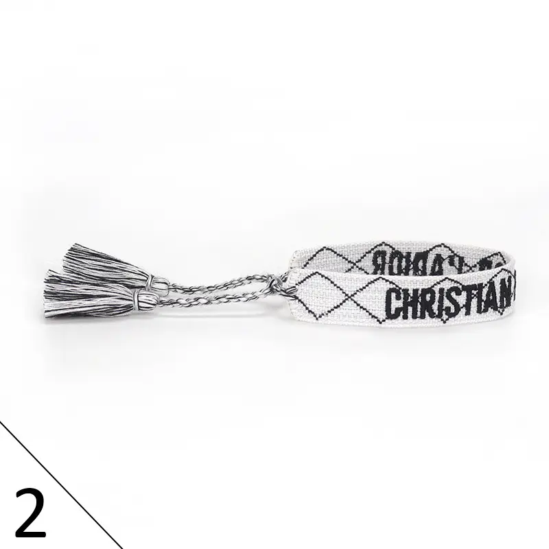 Hand-Rope Embroidered Bracelet with Tassel for Men - Image 3