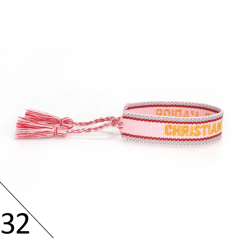 Hand-Rope Embroidered Bracelet with Tassel for Men - Image 33