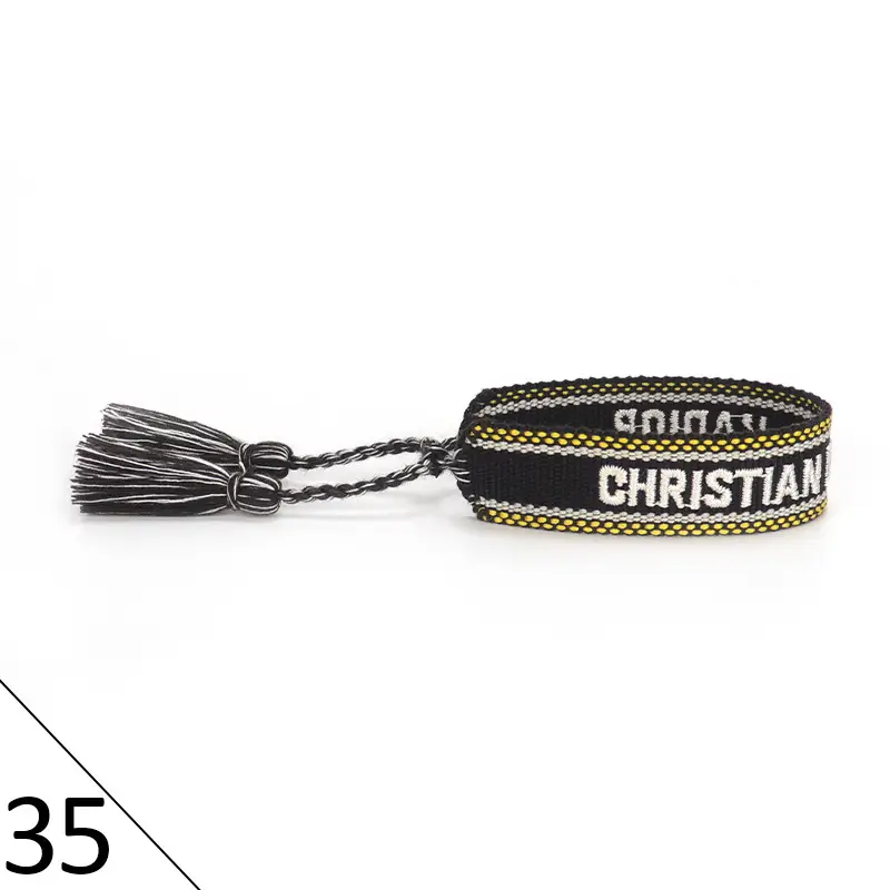 Hand-Rope Embroidered Bracelet with Tassel for Men - Image 36