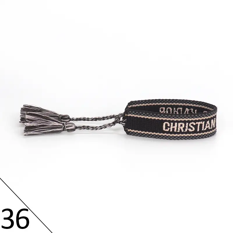 Hand-Rope Embroidered Bracelet with Tassel for Men - Image 37