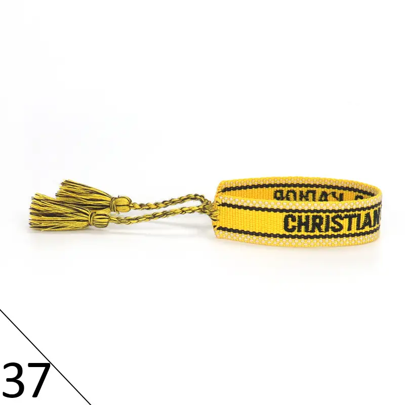 Hand-Rope Embroidered Bracelet with Tassel for Men - Image 38