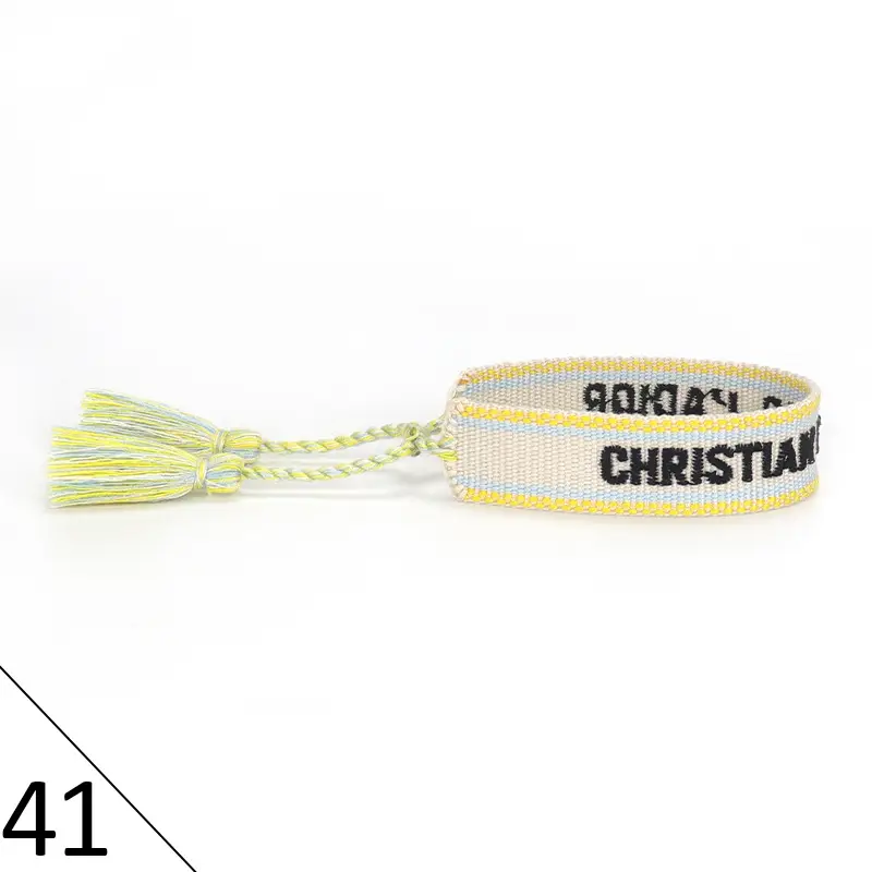 Hand-Rope Embroidered Bracelet with Tassel for Men - Image 42