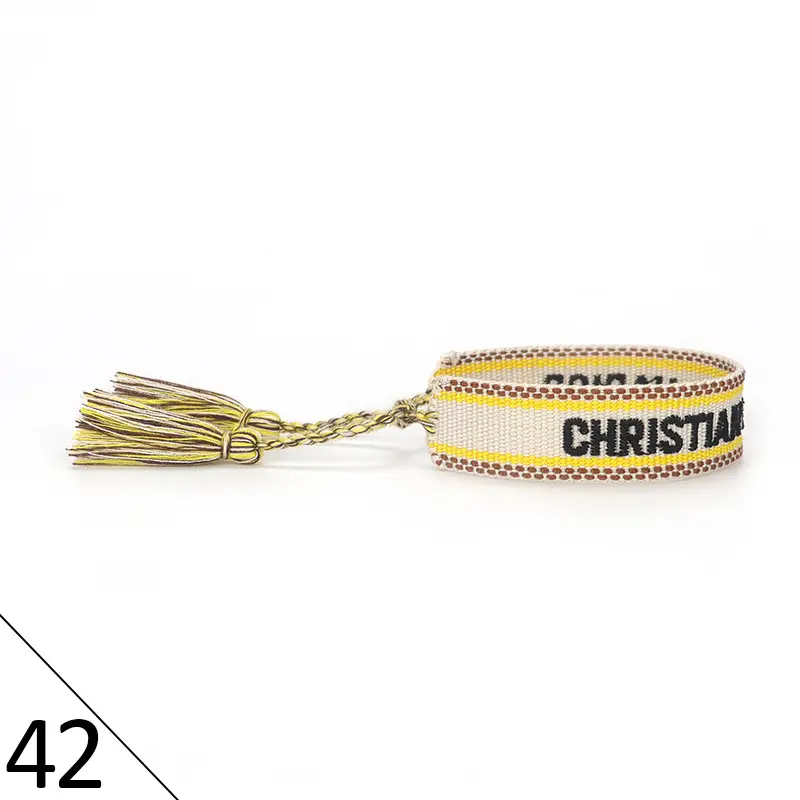 Hand-Rope Embroidered Bracelet with Tassel for Men - Image 43