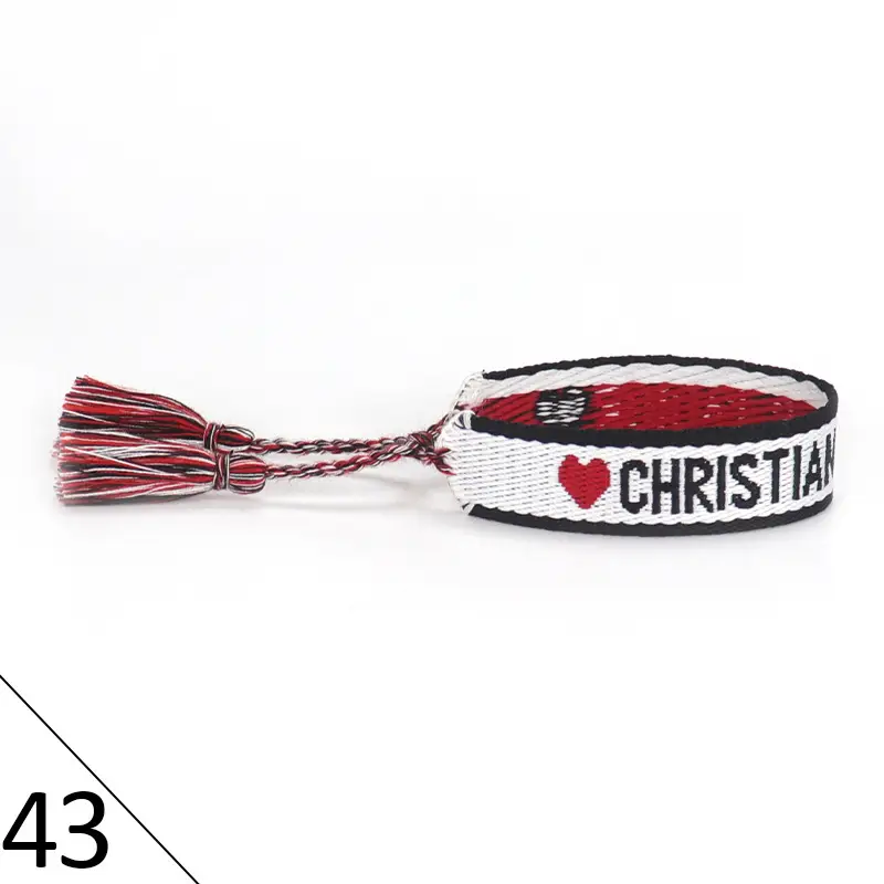 Hand-Rope Embroidered Bracelet with Tassel for Men - Image 44
