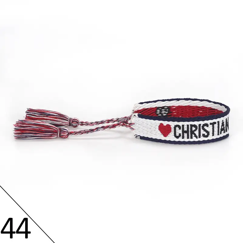 Hand-Rope Embroidered Bracelet with Tassel for Men - Image 45