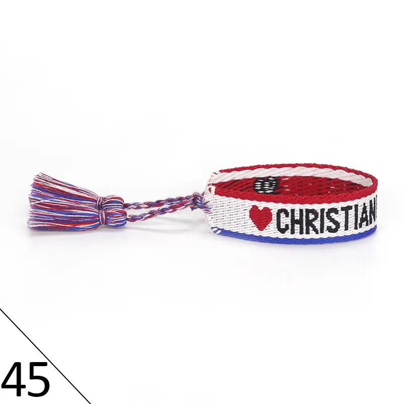 Hand-Rope Embroidered Bracelet with Tassel for Men - Image 46