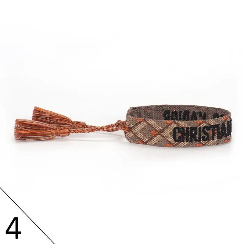 Hand-Rope Embroidered Bracelet with Tassel for Men - Image 5