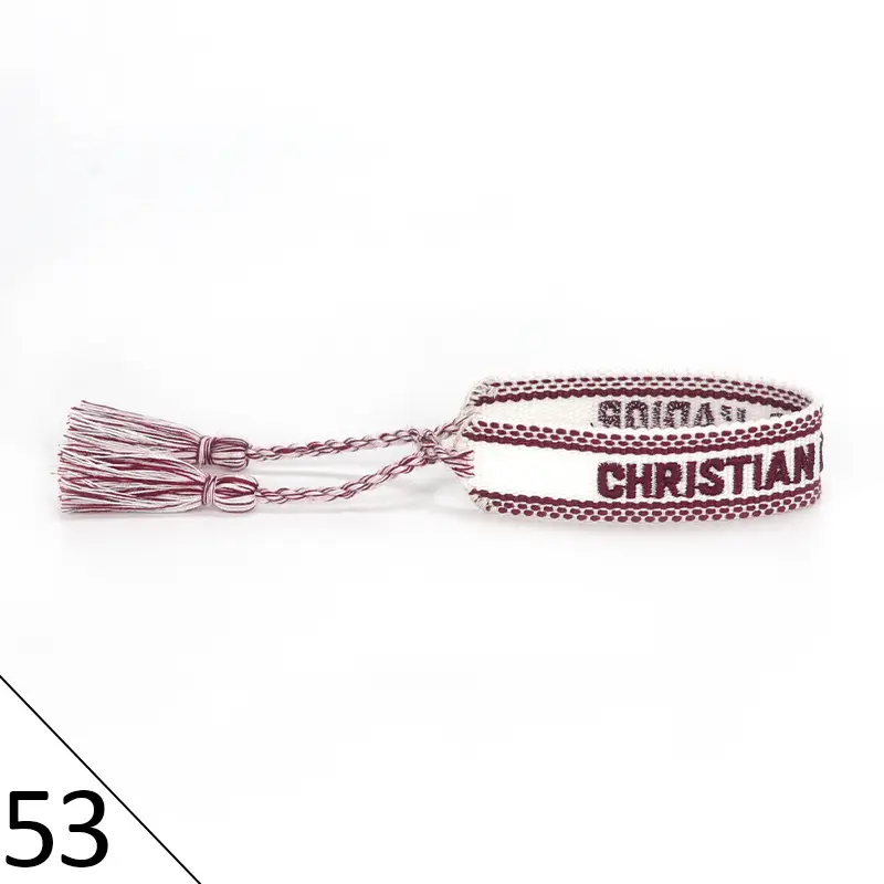 Hand-Rope Embroidered Bracelet with Tassel for Men - Image 54