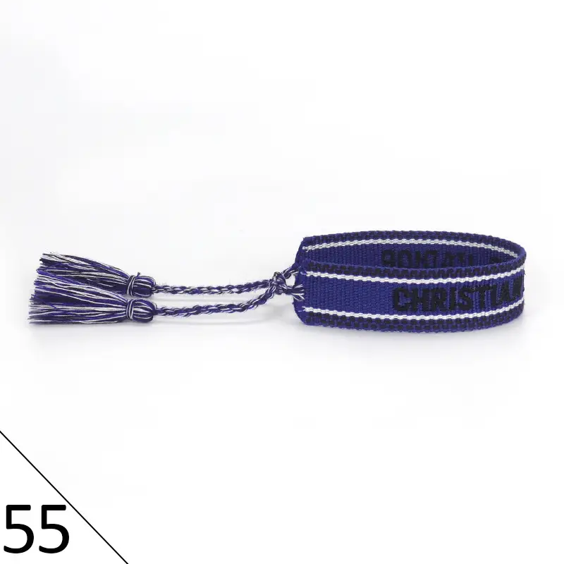 Hand-Rope Embroidered Bracelet with Tassel for Men - Image 56