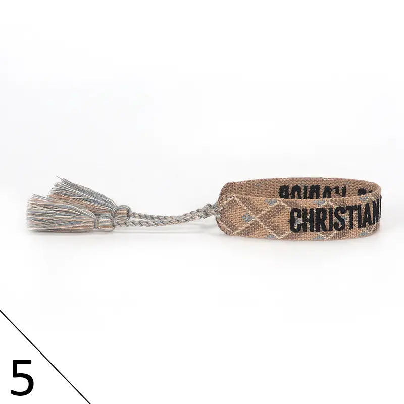 Hand-Rope Embroidered Bracelet with Tassel for Men - Image 6