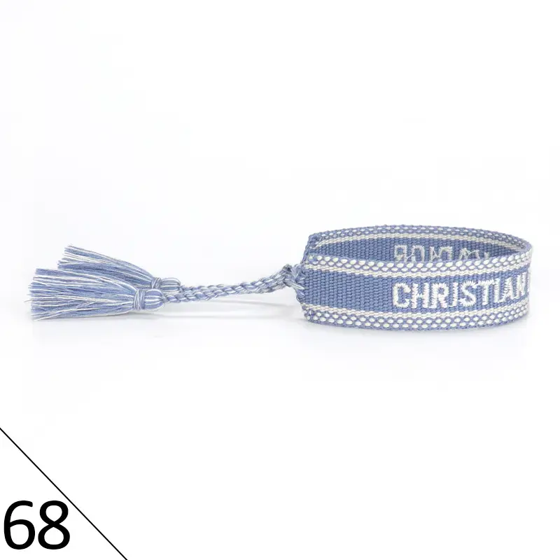 Hand-Rope Embroidered Bracelet with Tassel for Men - Image 68