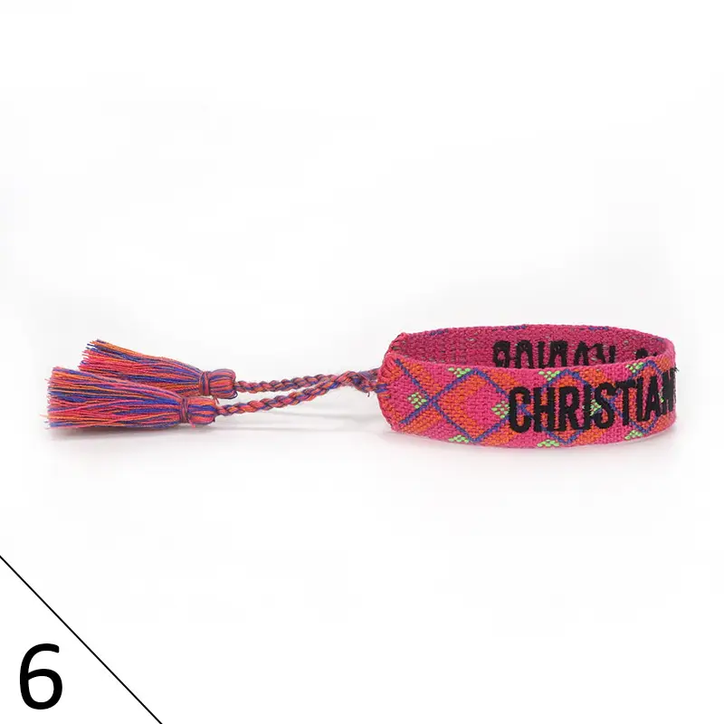 Hand-Rope Embroidered Bracelet with Tassel for Men - Image 7