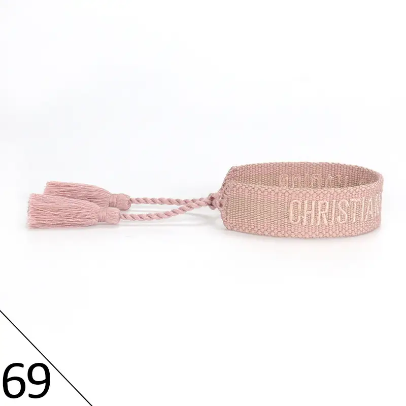 Hand-Rope Embroidered Bracelet with Tassel for Men - Image 69