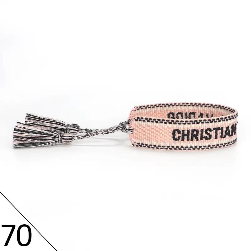 Hand-Rope Embroidered Bracelet with Tassel for Men - Image 70