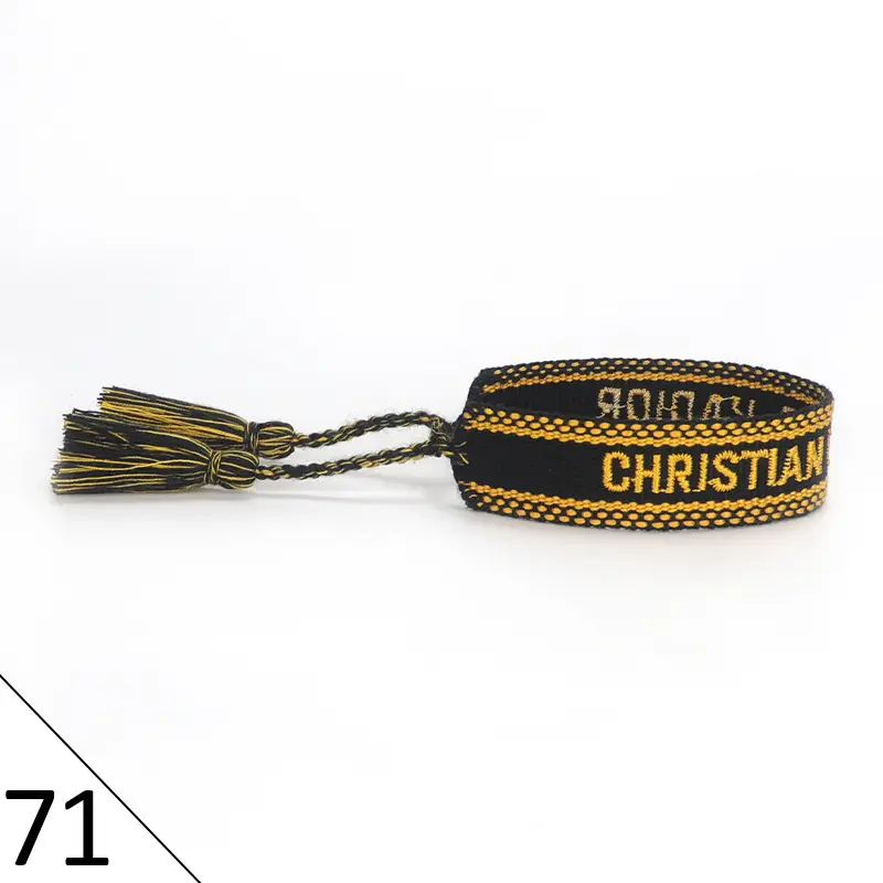 Hand-Rope Embroidered Bracelet with Tassel for Men - Image 71