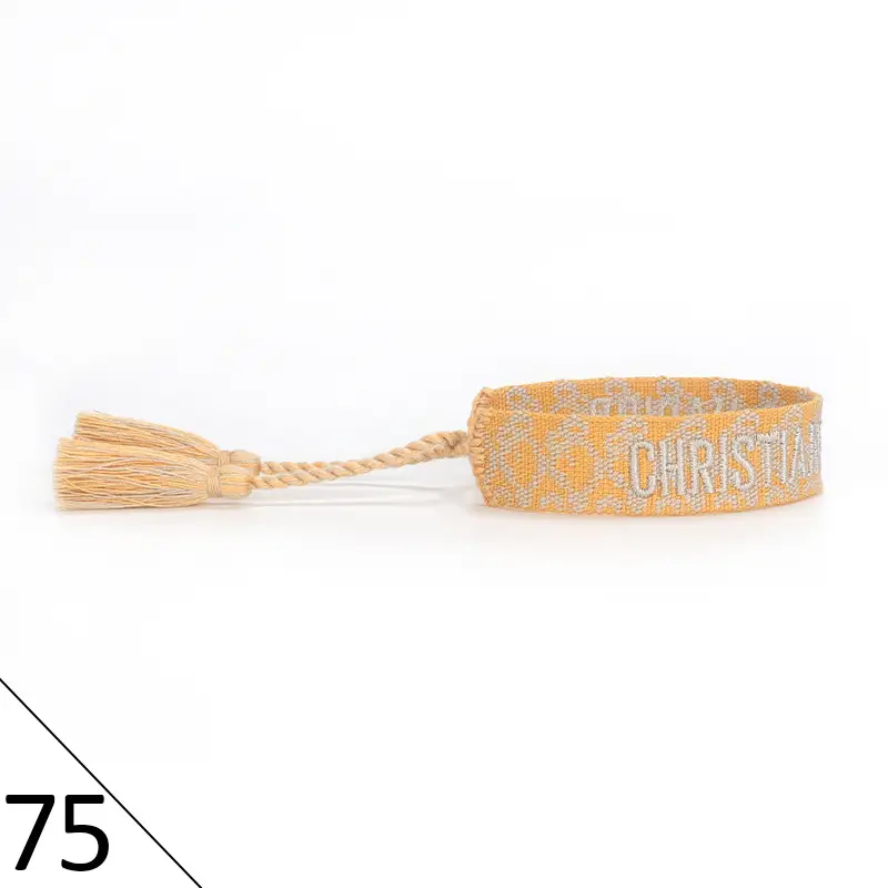 Hand-Rope Embroidered Bracelet with Tassel for Men - Image 75