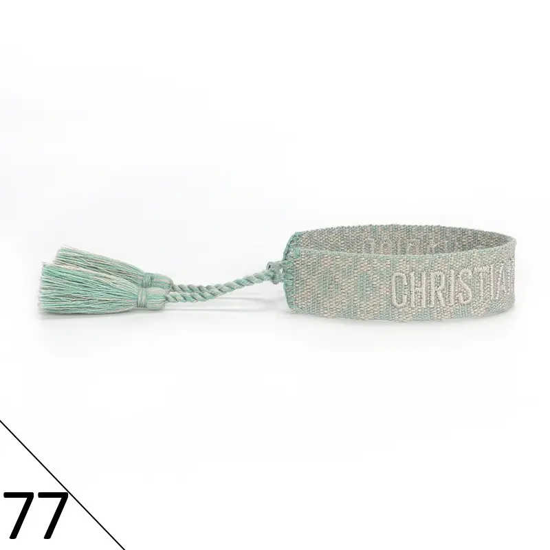 Hand-Rope Embroidered Bracelet with Tassel for Men - Image 77