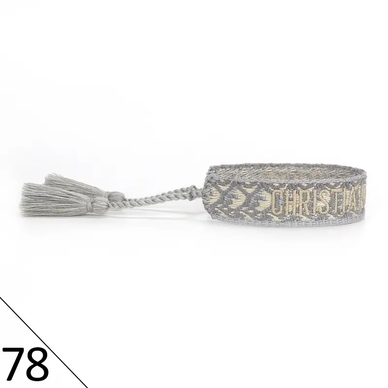 Hand-Rope Embroidered Bracelet with Tassel for Men - Image 78