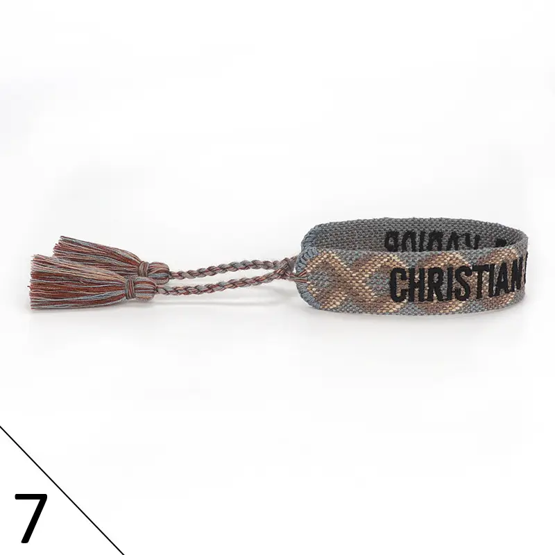 Hand-Rope Embroidered Bracelet with Tassel for Men - Image 8