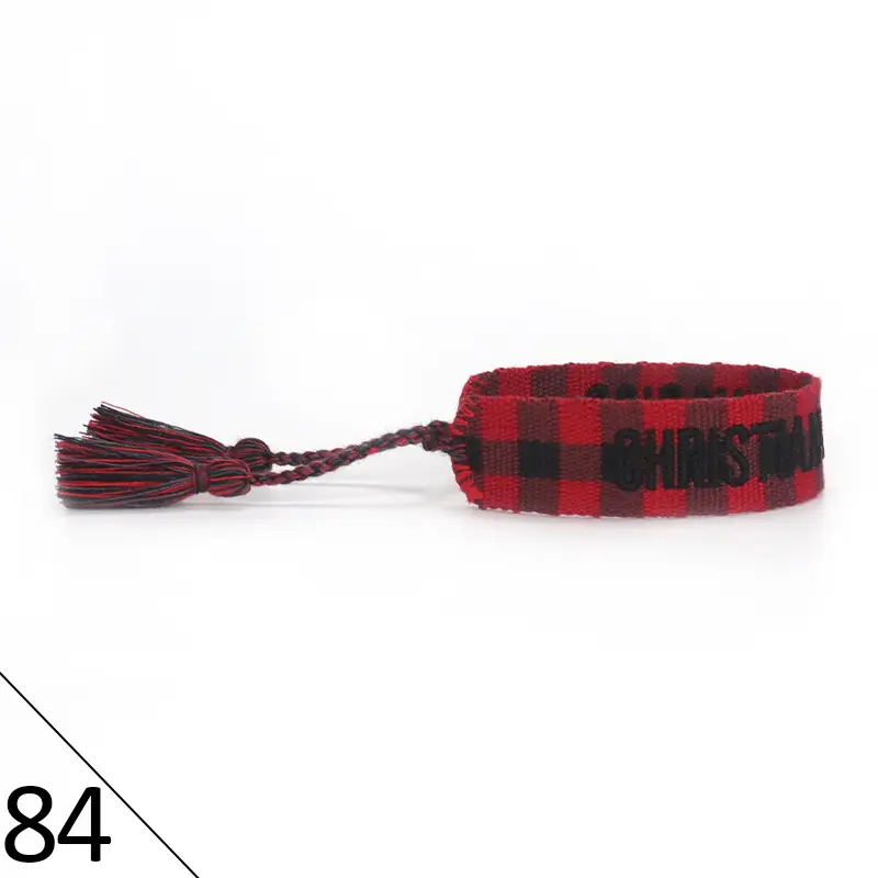 Hand-Rope Embroidered Bracelet with Tassel for Men - Image 84