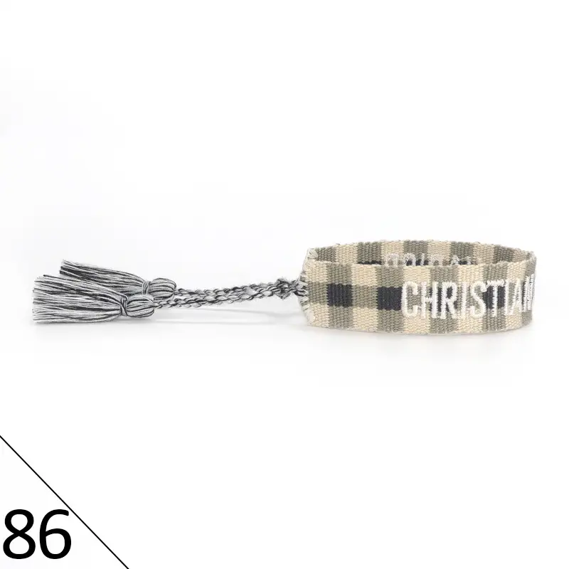 Hand-Rope Embroidered Bracelet with Tassel for Men - Image 86