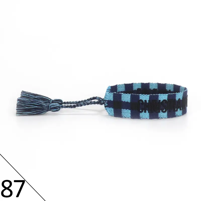 Hand-Rope Embroidered Bracelet with Tassel for Men - Image 87