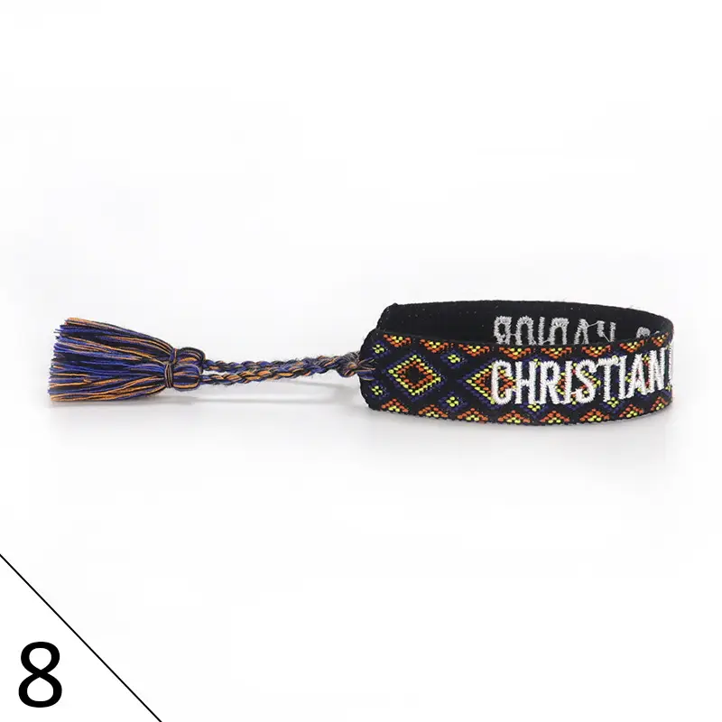 Hand-Rope Embroidered Bracelet with Tassel for Men - Image 9
