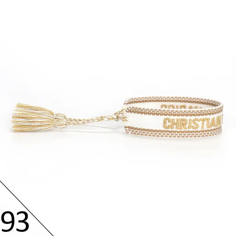 Hand-Rope Embroidered Bracelet with Tassel for Men - Image 93