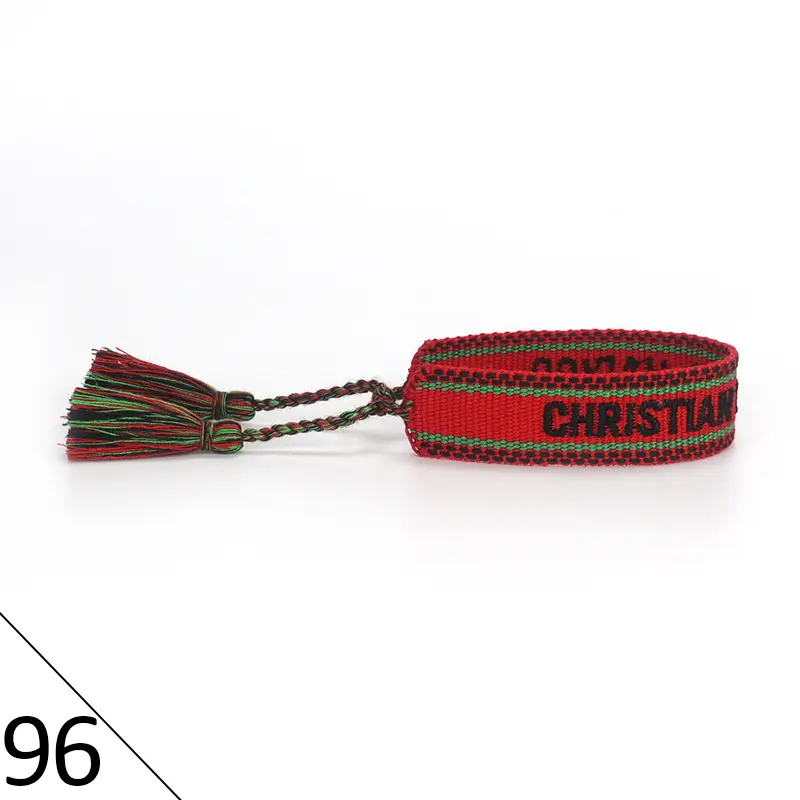 Hand-Rope Embroidered Bracelet with Tassel for Men - Image 96
