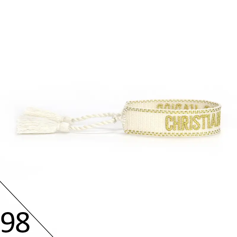 Hand-Rope Embroidered Bracelet with Tassel for Men - Image 98