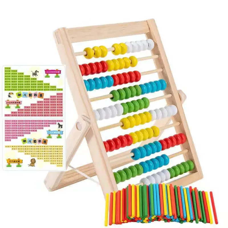 Folding Small Counting Frame Counting Stick Formula Card