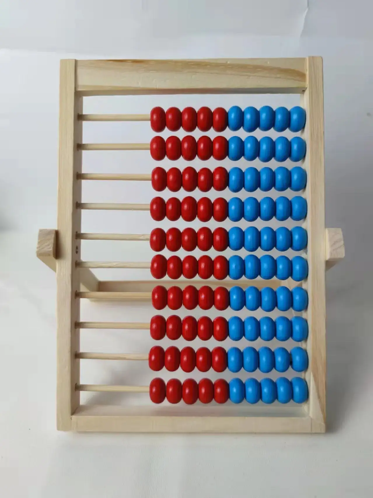 Red and blue small calculation rack