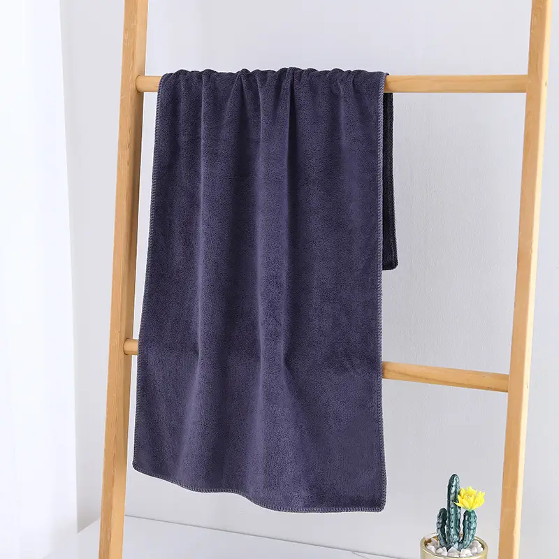 Blue Microfiber Towel for Home Salon Car Wash - Image 3