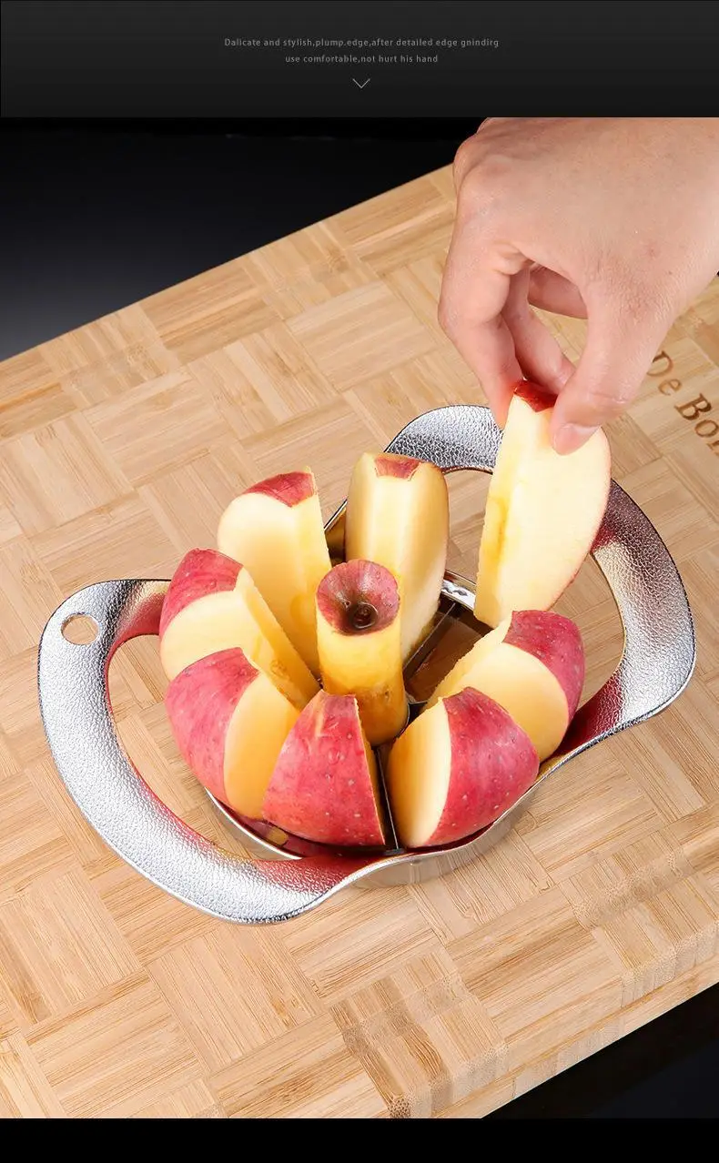 304 Stainless Steel Apple Cutter 8Pcs 20cm Thickened — feature 17