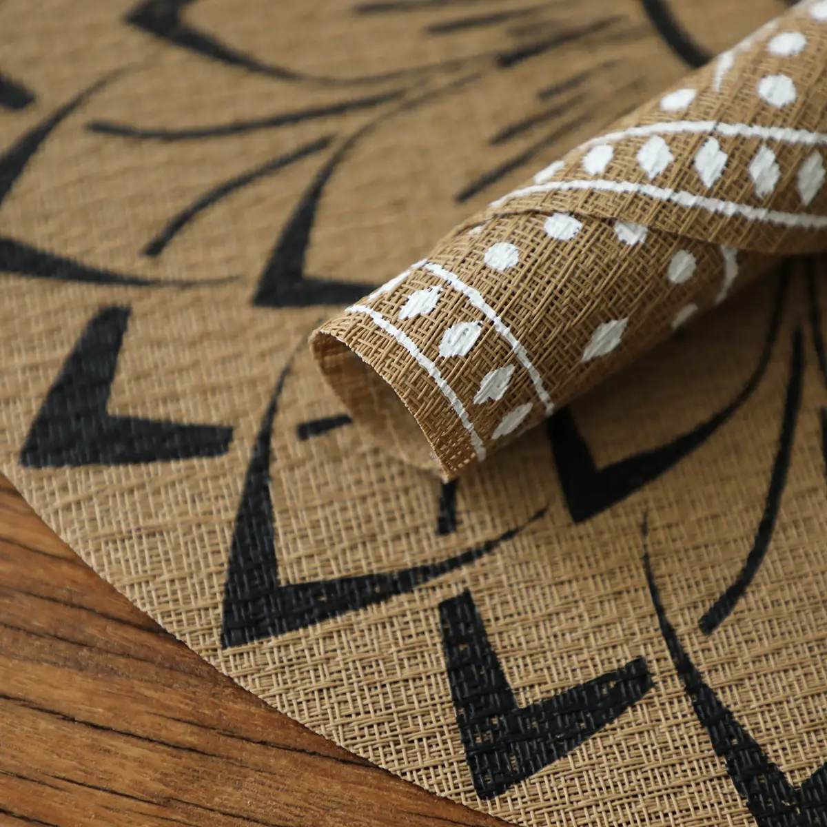 Modern Round Oil-Proof Dining Table Mat with Mandala Design - Image 10