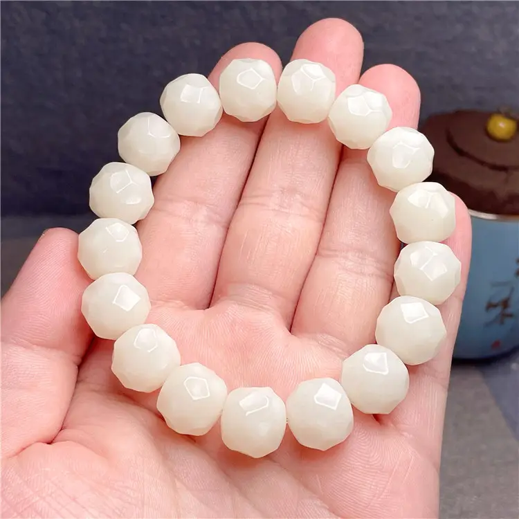 Men Women Bodhi Root Carved Bracelet Multi Treasure Color - Image 2