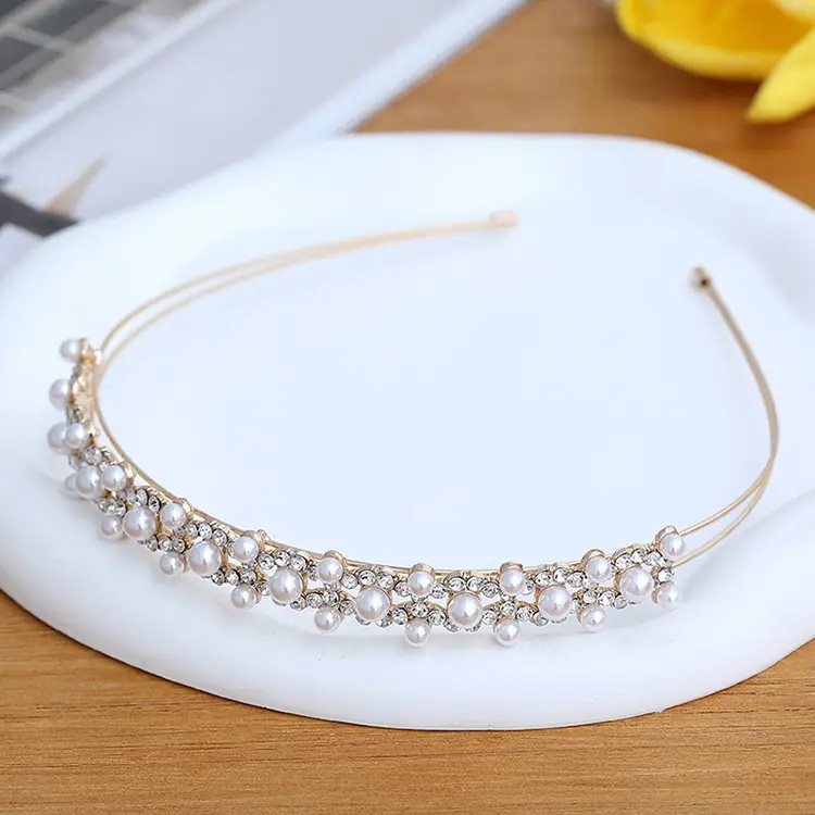 Silver Rhinestone Hair Hoop for Bridesmaids & Weddings - Image 5