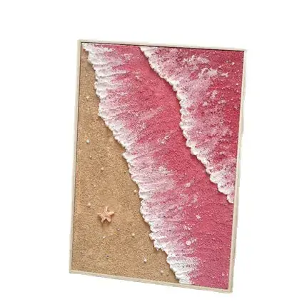 3D Pink Beach Quartz Sand Wall Art Painting - Image 26