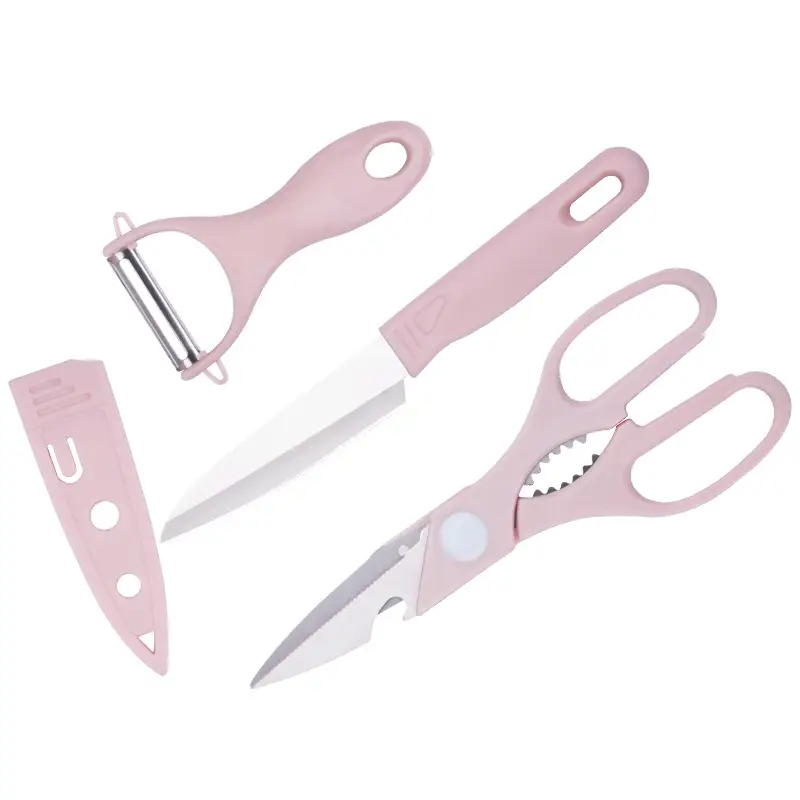 Pink Fruit Knife Set for Students Peeling Melon Knife - Image 21