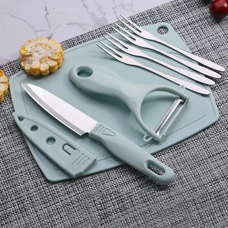 Pink Fruit Knife Set for Students Peeling Melon Knife - Image 11