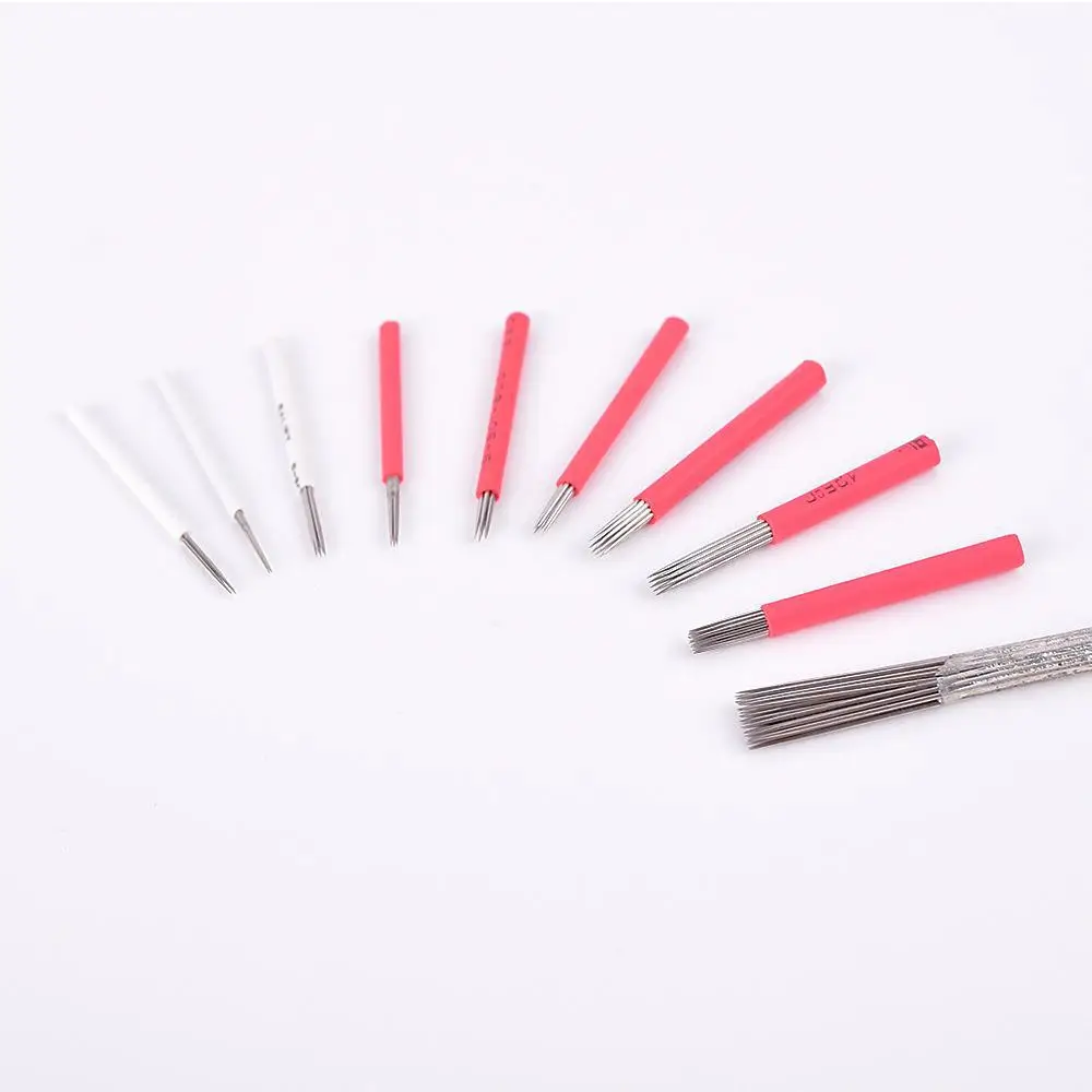Tattoo Red Needle Fog Eyebrow Tattoo Supplies Semi-manual Round 3 Round 5 Niling Mist Needle Tattoo Tools Other Beauty - Image 14