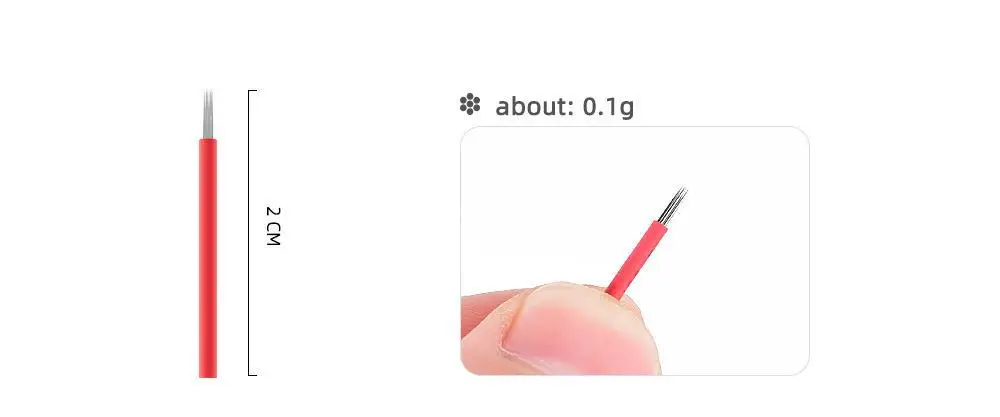 Tattoo Red Needle Fog Eyebrow Tattoo Supplies Semi-manual Round 3 Round 5 Niling Mist Needle Tattoo Tools Other Beauty — feature 14