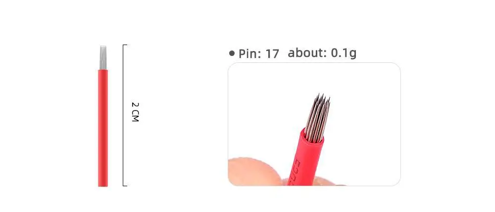 Tattoo Red Needle Fog Eyebrow Tattoo Supplies Semi-manual Round 3 Round 5 Niling Mist Needle Tattoo Tools Other Beauty — feature 16