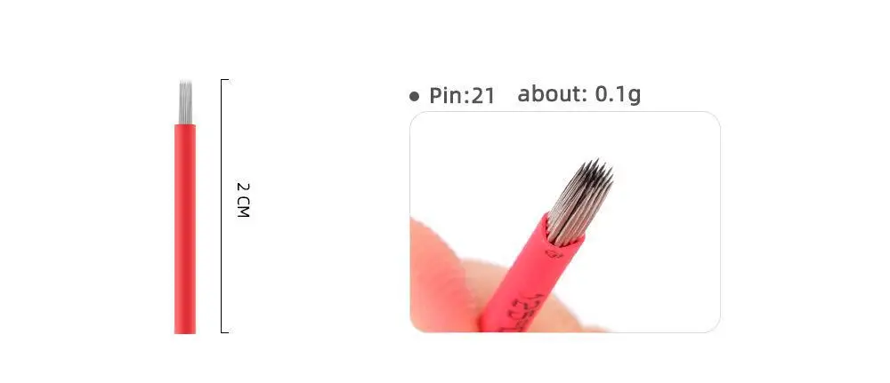 Tattoo Red Needle Fog Eyebrow Tattoo Supplies Semi-manual Round 3 Round 5 Niling Mist Needle Tattoo Tools Other Beauty — feature 18